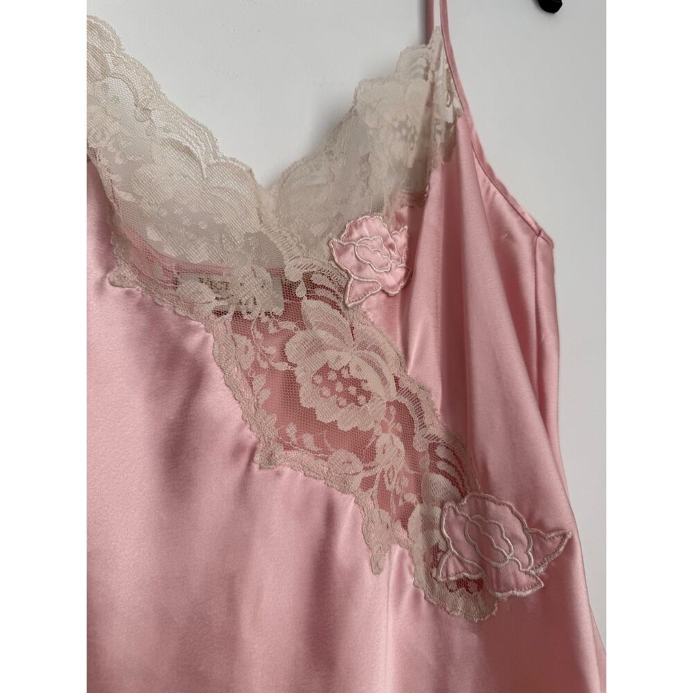 Victoria's Secret Pink Satin Lace Slip Chemise - Picture 5 of 9